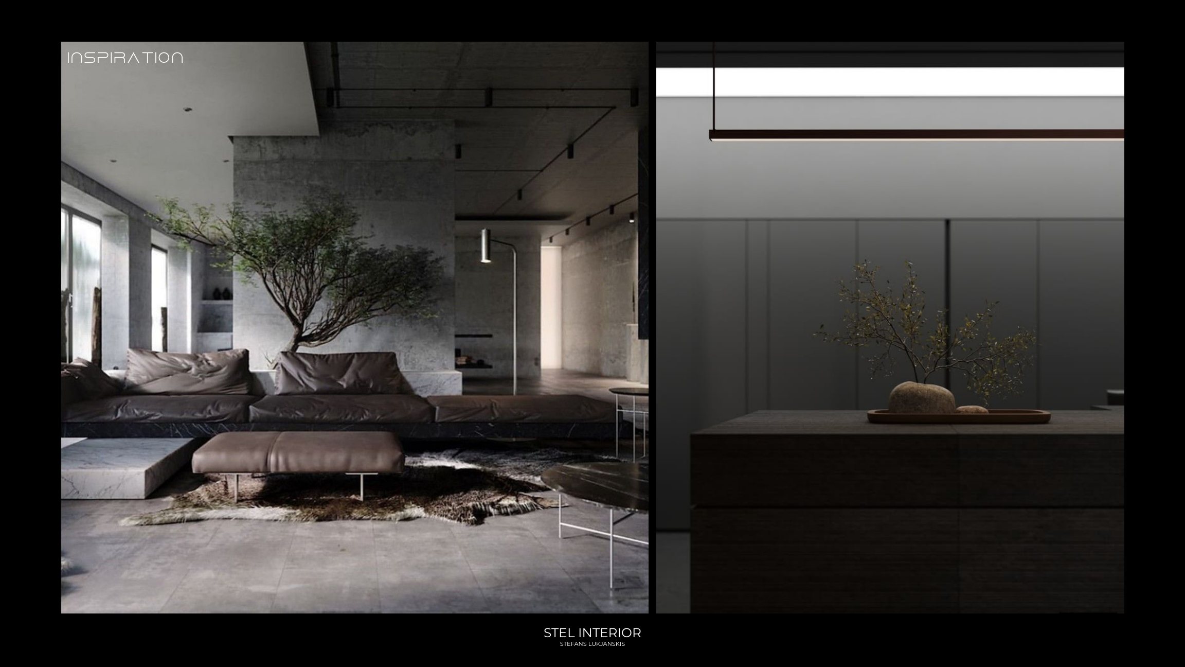 Regolith concept moodboard — Calm Brutalism